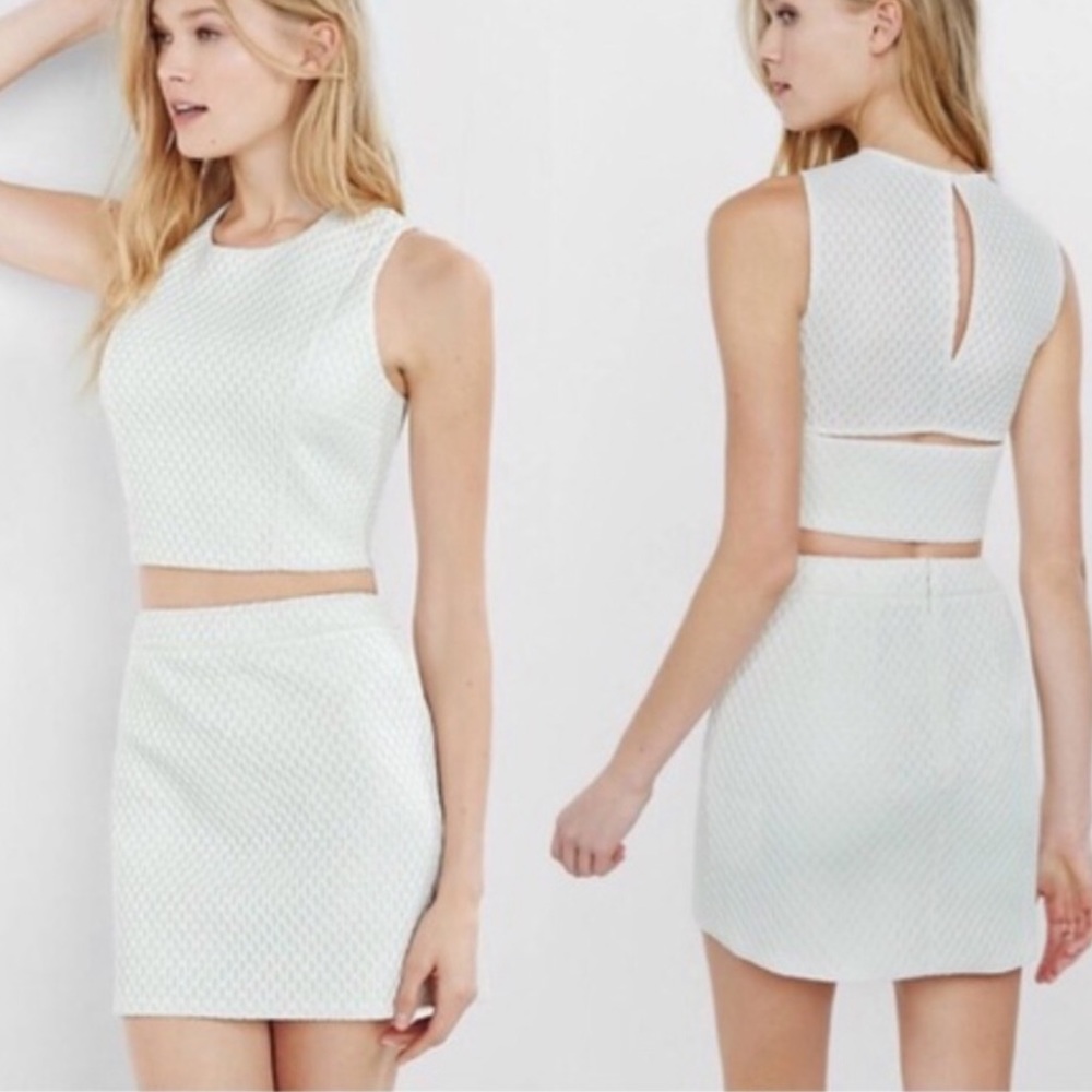 Two piece sleeveless dress